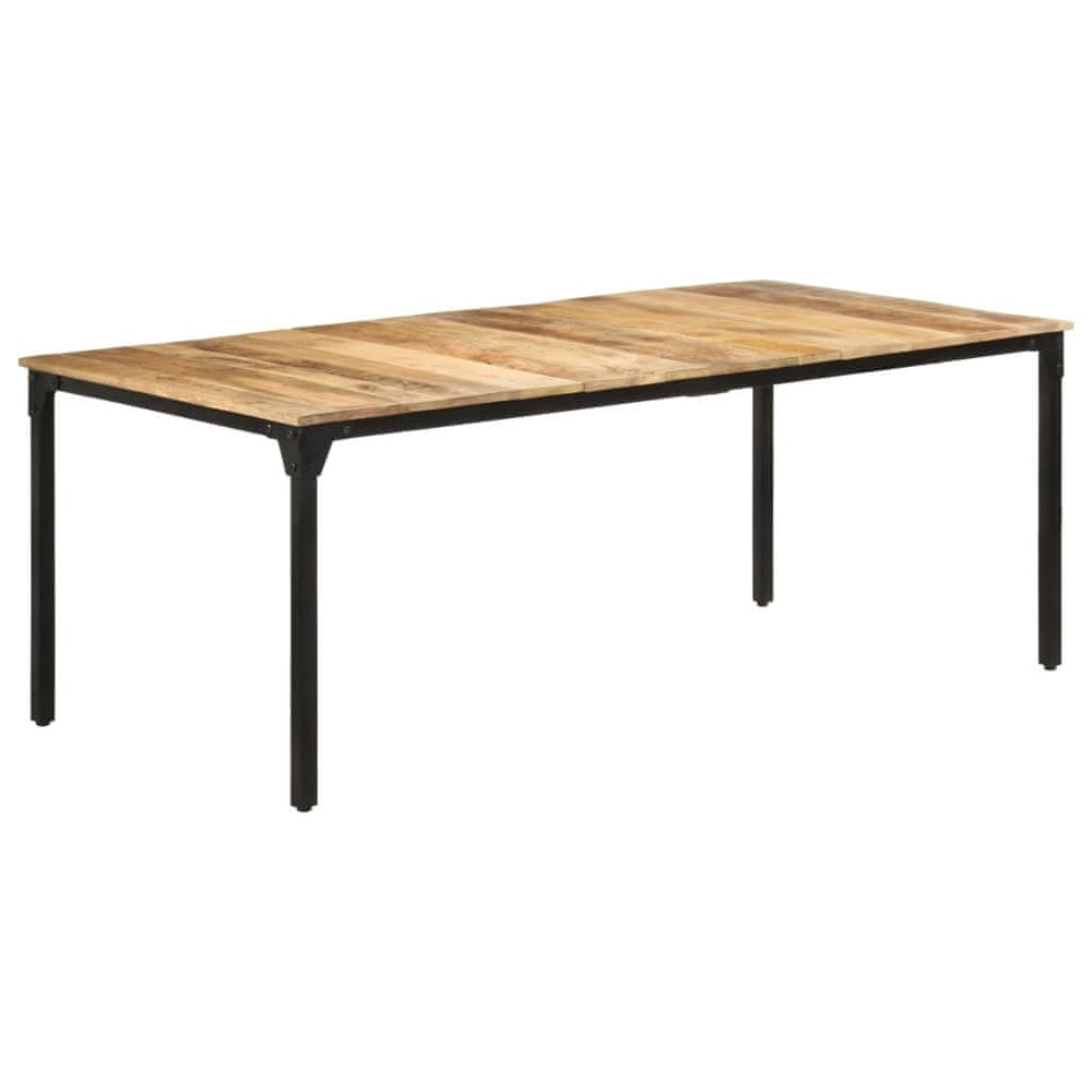 Vidaxl Jedálenský stôl 200x100x76 cm surové mangové drevo